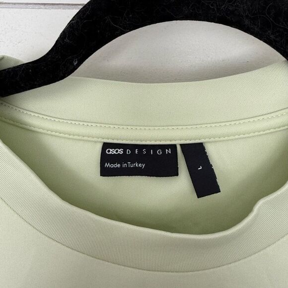 ASOS Design Women’s Large Green Blouse Top Tee - Picture 2 of 5